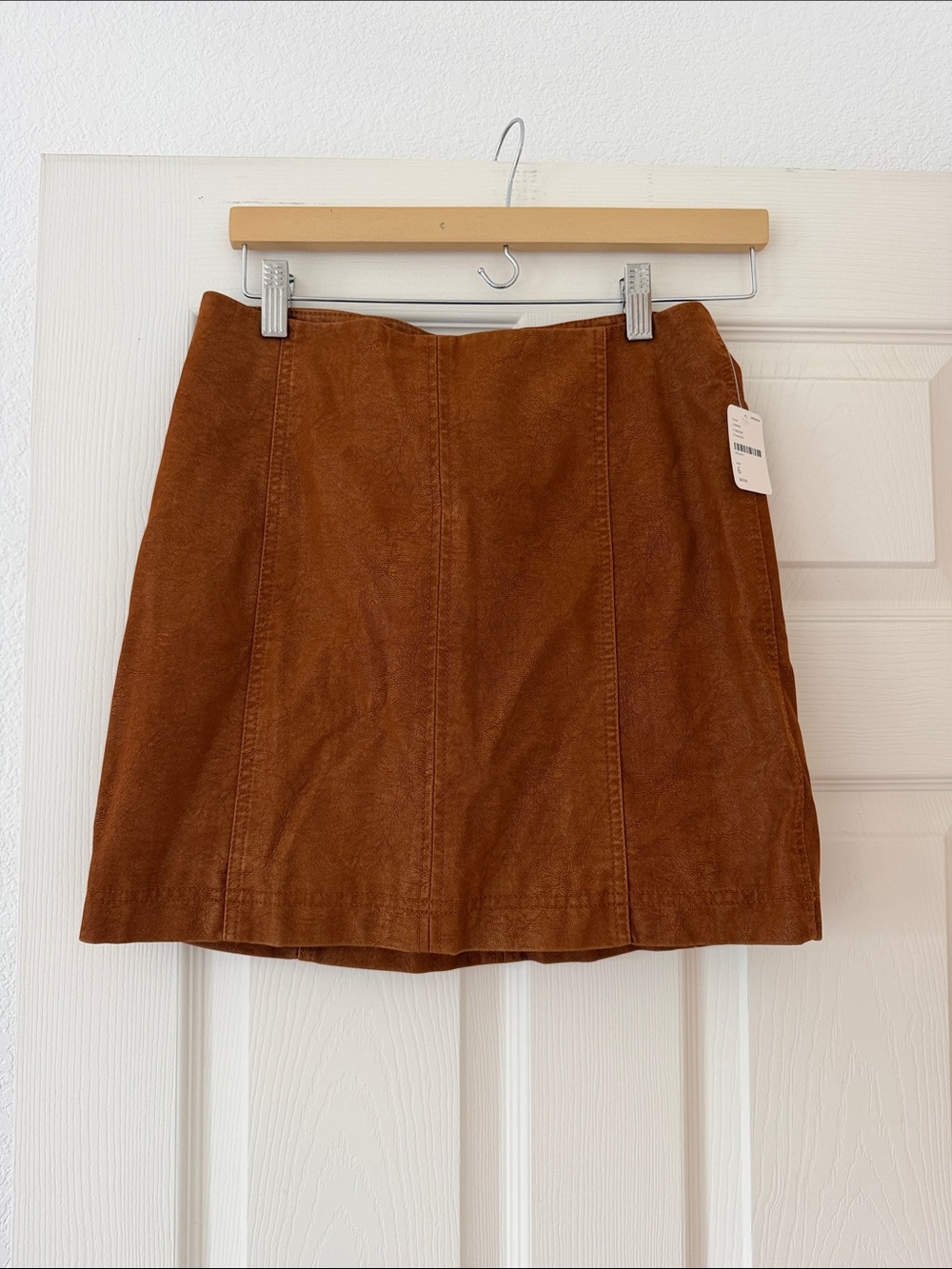 Free People Faux Leather Mini Skirt